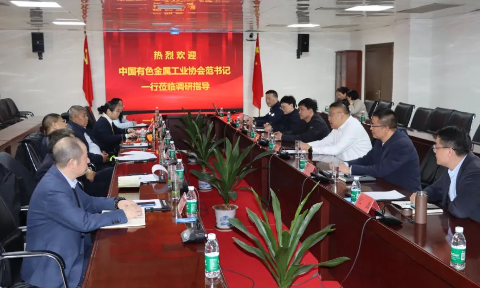 中国有色金属工业协会党委副书记范顺科一行莅临耀世铝业调研