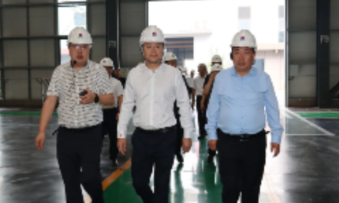 山东省临朐县党政考察团到耀世铝业参观考察